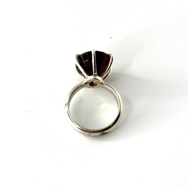 Oval Garnet Cocktail Ring