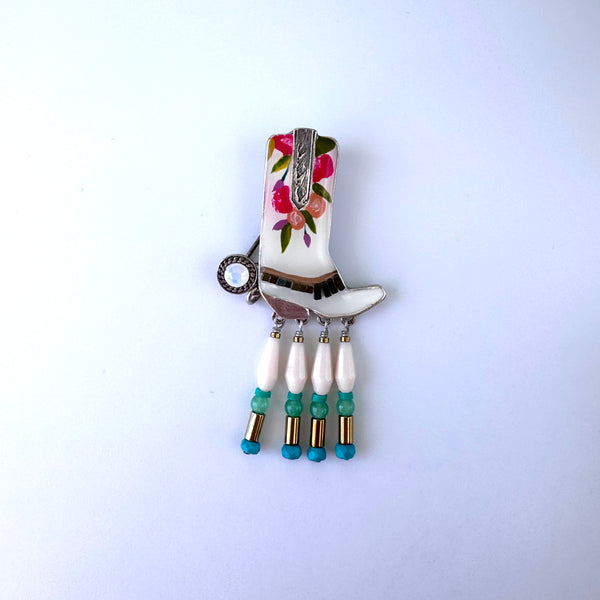 Taratata Cowboy Boot Brooch