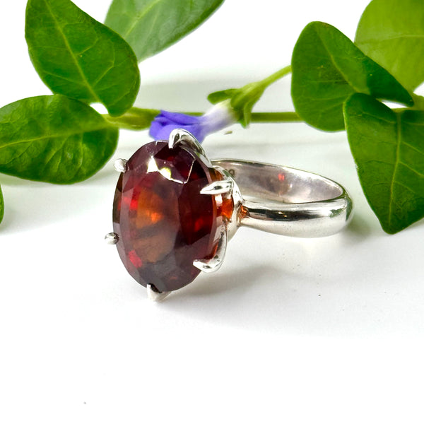 Oval Garnet Cocktail Ring