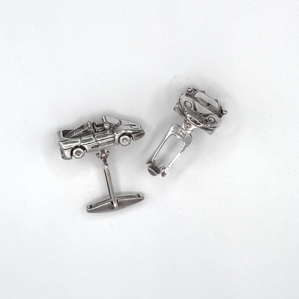 Sports Car Sterling Silver Cufflinks