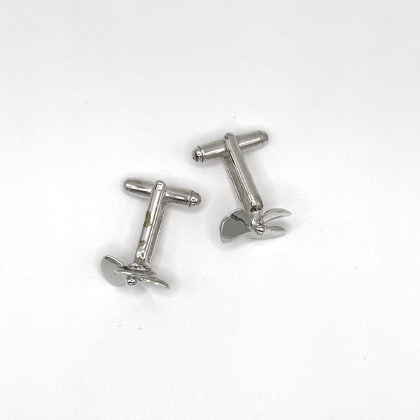 Propellor Sterling Silver Cufflinks