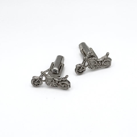 Motorcycle Sterling Silver Cufflinks