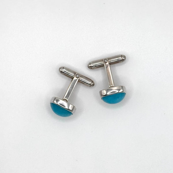 Amazonite Sterling Silver Cufflinks