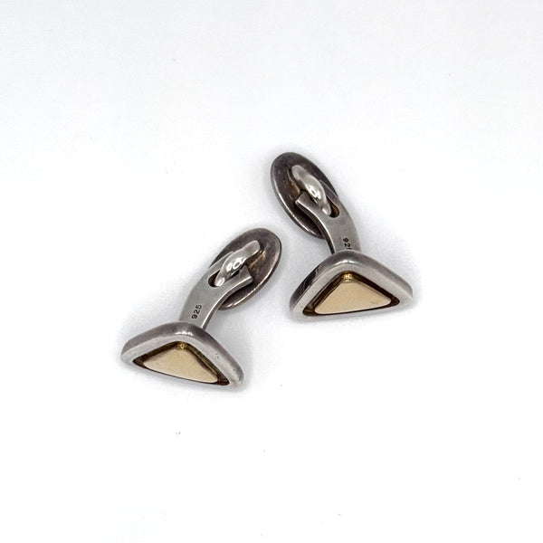 Sterling Silver and 18ct Gold Cufflinks