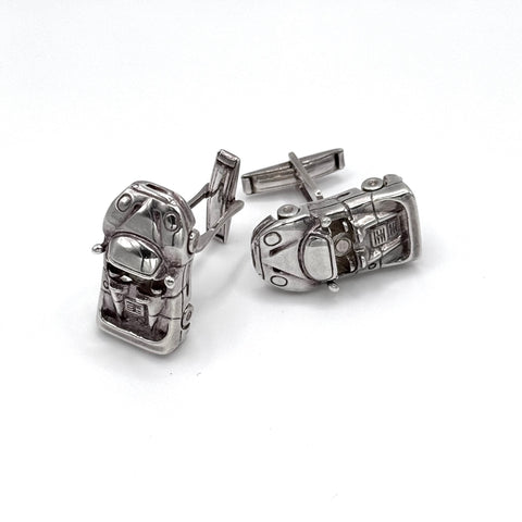 Sports Car Sterling Silver Cufflinks