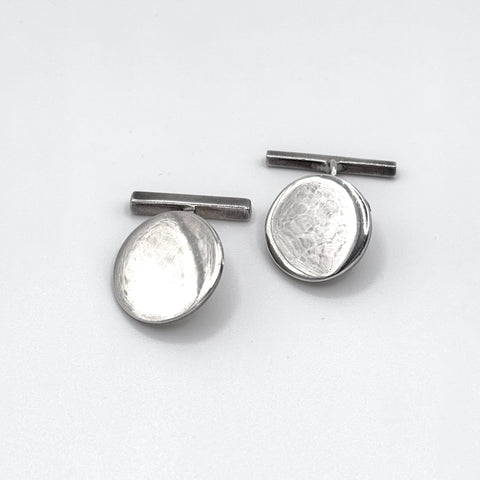 Sterling Silver Round Cufflinks