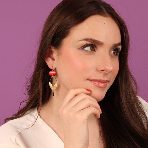 Taratata Gold Flower Earrings - Crocus