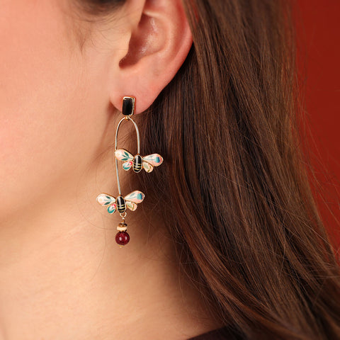 Taratata Beautiful Bee Earrings - La Vie En Rose