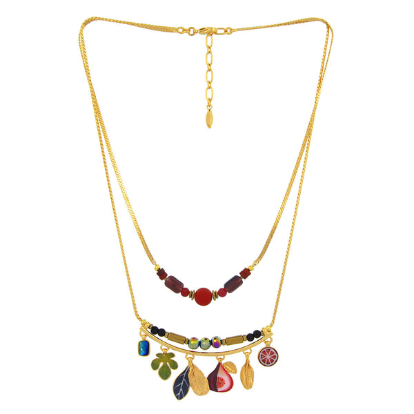 Taratata Pomegranate Necklace - Grenat