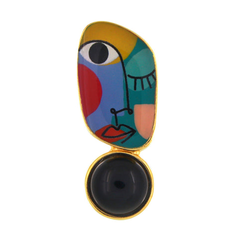 Taratata Abstract Brooch